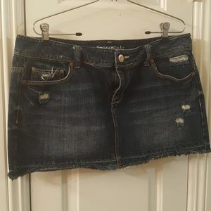 Aeropostale jean mini skirt